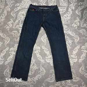Wrangler Women's Flame Resistant Denim Jeans Blue Size 13x34 Juniors Fit.